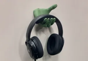 HAND STYLE HEADPHONE WALL-MOUNT HOLDER - NO SUPPORT REQUIRED