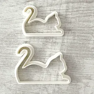 Cat cookie cutter, Lying cat, cat, cat shape, 5 sizes, Cutter