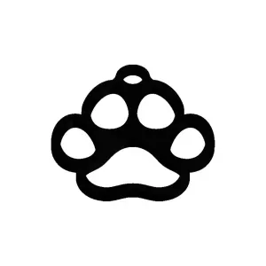 Llavero de Pata de Perro Hueca