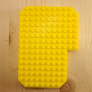 3D Letter P - Lego Compatible Studs