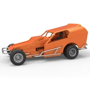 Vintage Dirt Modified stock car Version 3 Scale 1:25