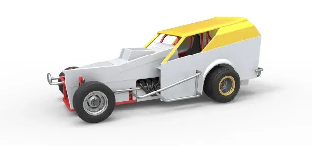 Vintage Dirt Modified stock car Version 7 Scale 1:25 — Фото 2 из 9