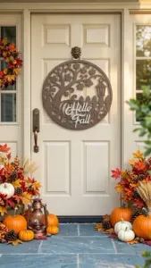 Hello Fall – Wall Art / Door Sign (Autumn Decor)