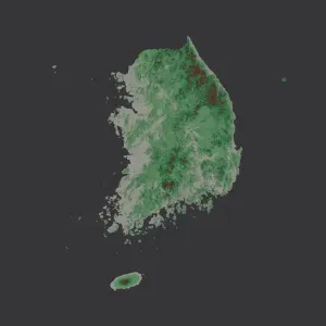 Provinces of Suouth Korea. 3D Map puzzle (17-piece)