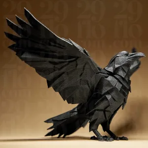 Raven - Geometric Statuette