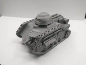 Sci-Fi Combat Tank with Dome Turret