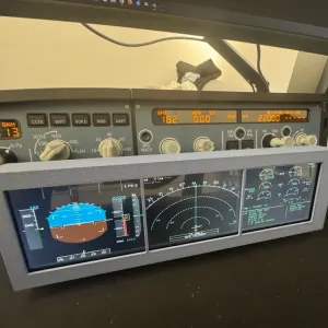 Airbus Display Cockpit Panel 8.8" X-Plane MSFS Simulator