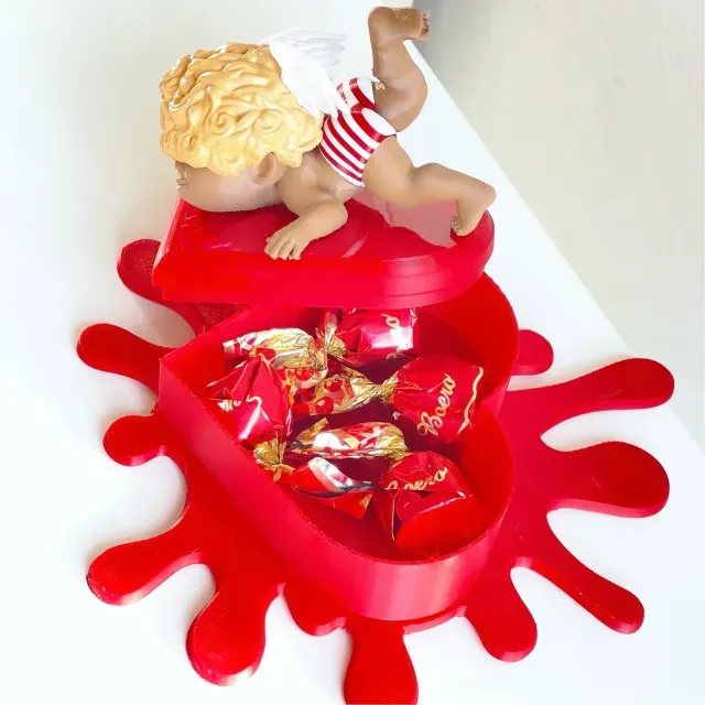 Cupid Falling For Love -Heart box container — Image 6 of 9