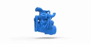 Twin turbo supercharged V8 Engine Version 2 Scale 1:25