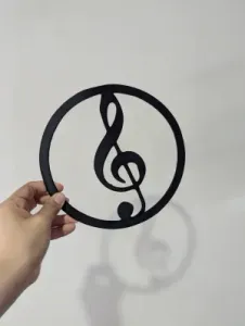 Treble Clef Silhouette