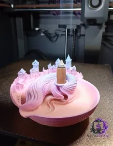 Mini Town Shell Backflow Incense Burner