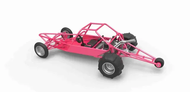 Diecast old school Sand Rail buggy Version 2 Scale 1:25 — Фото 6 из 9