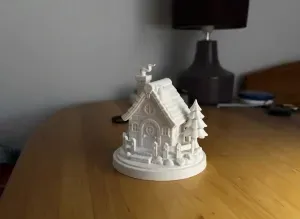 Cozy Winter Cottage Figurine
