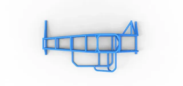Frame of Supermodified front engine race car V2 Scale 1:25 — Фото 8 из 9