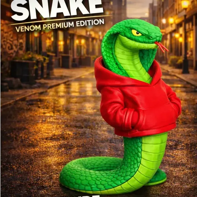 Urban swag Cobra in hoodie