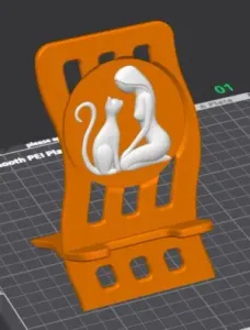 Modular Interlocking Phone Stand with Interchangeable Emblem