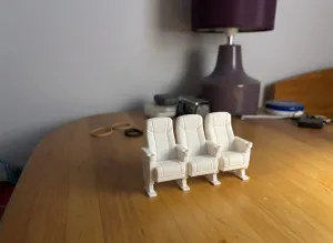 1:12 Scale Dollhouse Cinema Seats