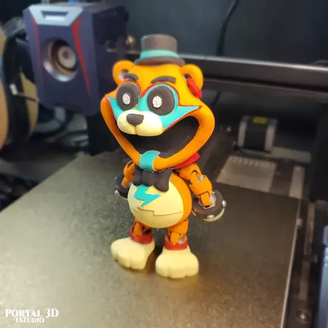 CUTE GLAMROCK FREDDY // PRINT-IN-PLACE WITHOUT SUPPORT — Image 7 of 8