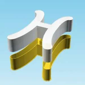 Pisces symbol, nestable box (v2)