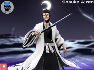 Aizen Sosuke - STL Bleach Anime Figurine for 3D Printing