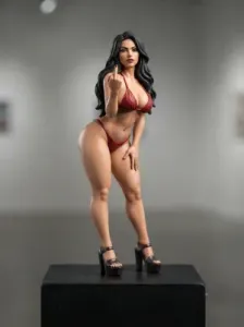 High Detail Bikini Figurine v11