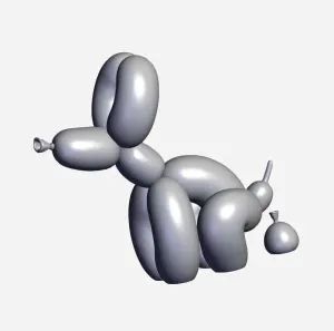 Ballon Dog Pooping