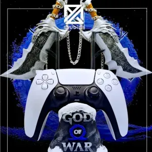 PS4 & PS5 CONTROLLER HOLDER GOD OF WAR RAGNAROK - SWORDS OF