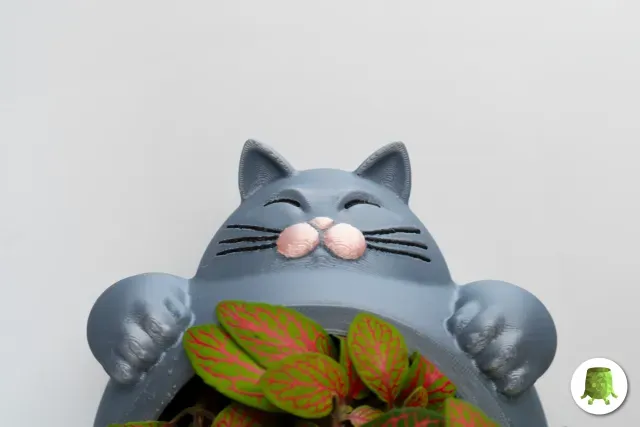 Sleepy Chunky Cat Plant Pot — Фото 2 из 5