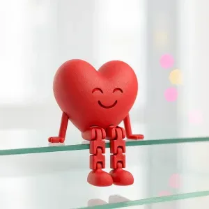 Happy Heart Flexi Figure | Articulated Valentine’s Day Gift