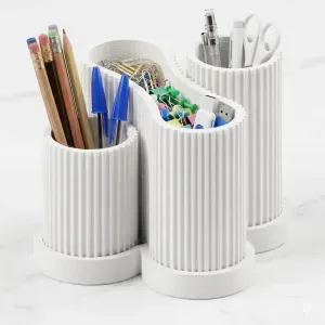 Modular Desk Organizer in "Fluted" Style