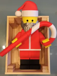 père noël Lego man toilet holder/ Santa / christmas