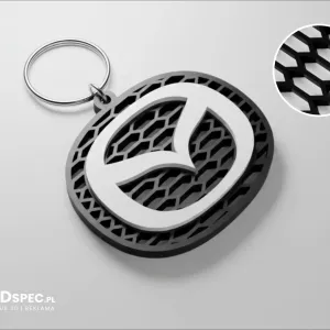 Mazda honeycomb logo keychain