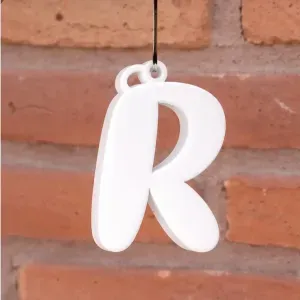 Letter R Keychain