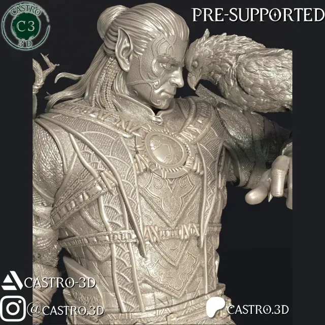 Halsin - BG3 Miniature Collection 3D print model — Фото 3 из 9