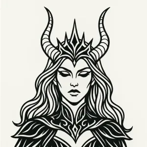 Dark fantasy women Wall decor