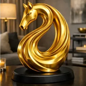 Modern Abstract Horse Sculpture STL – Minimalist Decorative