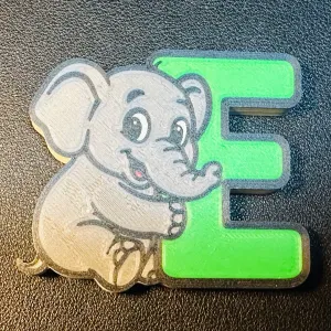 Letter E “Elephant” - Animal Alphabet