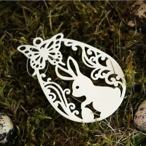 Elegant Easter Bunny Ornament