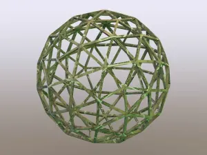 Wireframe Shape Pentakis Snub Dodecahedron