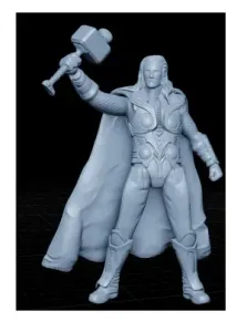 Collectible Toy Style Marvel Thor 3D Model