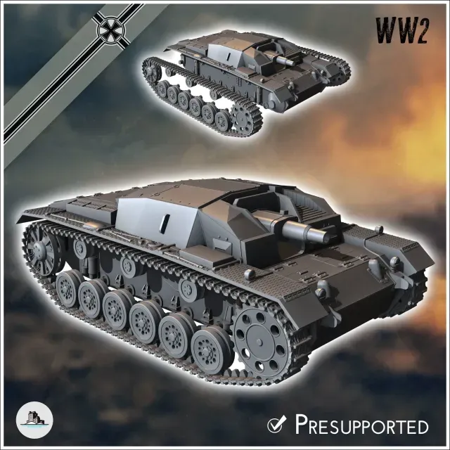 Sturmgeschutz StuG III Ausf. A (Sd.Kfz. 142-1) - WW2 miniature