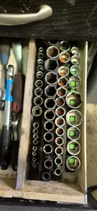 Socket rail 3/8" 1/4"