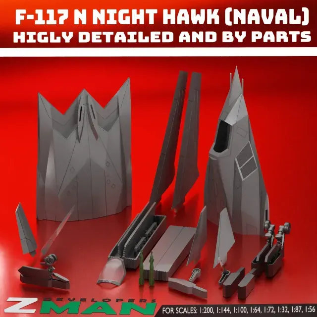 F-117N (NAVAL STEALTH BOMBER) V2 — Фото 3 из 9