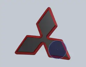 Mitubishi CS3 front logo