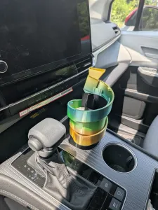 Helix Coin Sorter with cupholder adapters