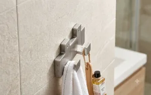 Streamlined Dual-Prong Wall-Mounted Organizer Hook