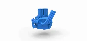Engine V8 for Supermodified race car Version 2 Scale 1:25