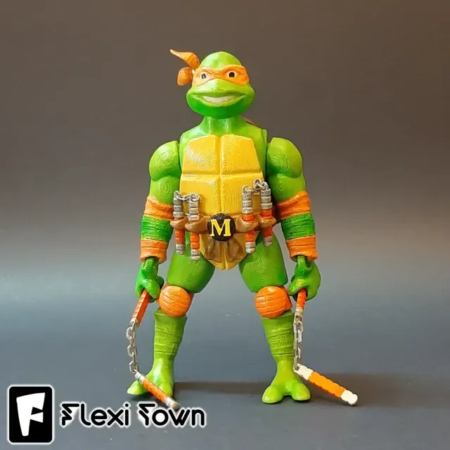 Flexi Print-in-Place Teenage Mutant Ninja Turtles, Michelang — Фото 9 из 9