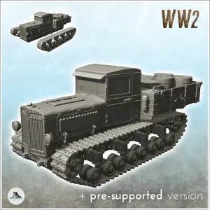 Komintern tractor Russia USSR WW2 Flames of War Bolt Action