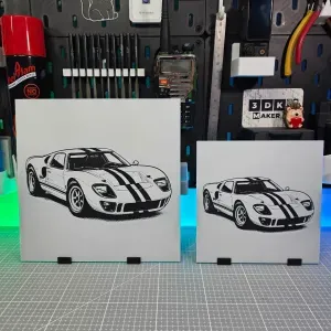 Ford GT40 – Hueforge – 3 Colors
